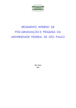 Aprovado pelo Conselho de P&oacute;s-Gradua&ccedil;&atilde;o e Pesquisa da Unifesp