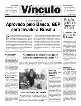 Aprovado pelo Banco, GEP será levado a Brasília