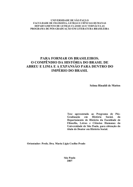 Para formar os brasileiros: o comp&ecirc;ndio da hist&oacute;ria do Brasil de