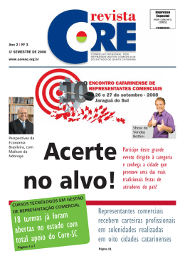 da revista - CORE-SC