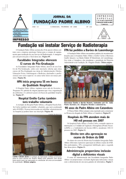 Fevereiro/2008 - Fundação Padre Albino
