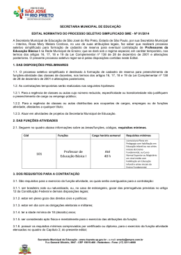 101 Professor de Educa&ccedil;&atilde;o B&aacute;sica I At&eacute; 40 h