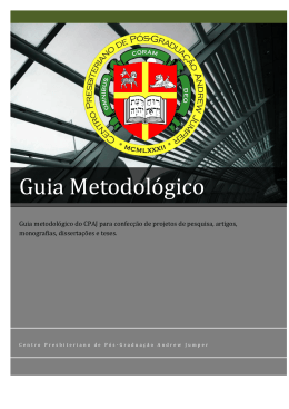 Guia metodol&oacute;gico do CPAJ