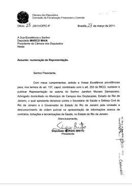 of&iacute;ci&oacute; 318 /2011/0FFc-P sras&iacute;iia,,8 de mar&ccedil;o de 2011.