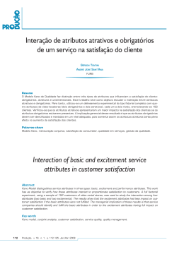 Interaction of basic and excitement service attributes in