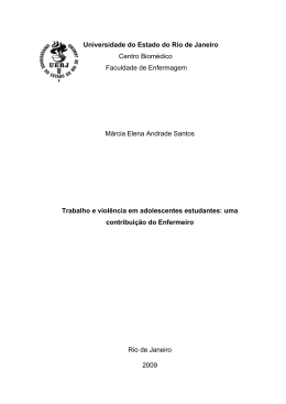 SANTOS, Márcia Elena AndradeTrabalho e violência em