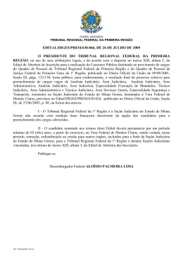 Edital com o Resultado Final - Montes Claros/MG