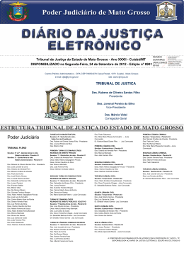 Di&aacute;rio da Justi&ccedil;a Eletr&ocirc;nico - M&oacute;dulo de Consulta dos Magistrados