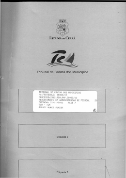ESTADO DO CEAR&Aacute; Tribunal de Contas dos Munic&iacute;pios - TCM-CE