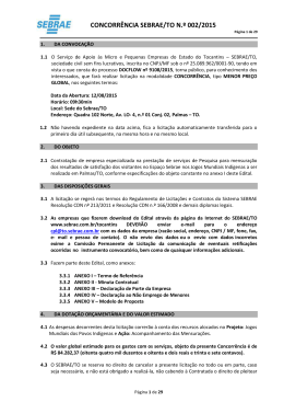 EDITAL - CONCORRÊNCIA 002 2015