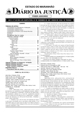 diário da justiça - Portal do Poder Judiciário do Estado do Maranhão