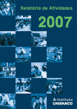 Relatório de Atividades 2007
