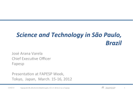 Science and Technology in São Paulo, Brazil
