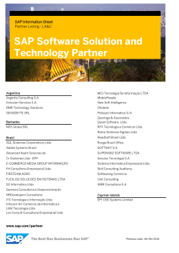 SAP Software Solution and Technology Partner