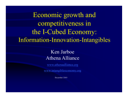 Economic growth and competitiveness in the I