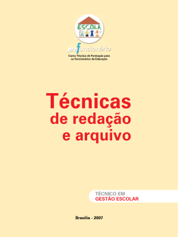 T&eacute;cnicas de redacao e arquivo