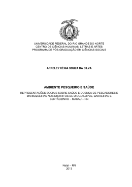 AMBIENTE PESQUEIRO E SA&Uacute;DE