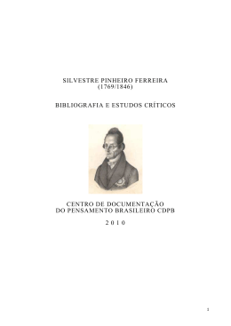 Silvestre Pinheiro Ferreira - Centro de Documenta&ccedil;&atilde;o do