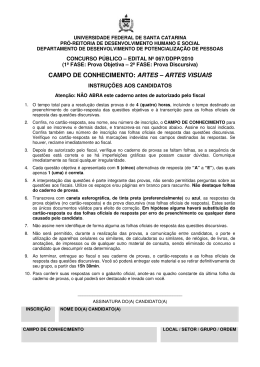 artes &ndash; artes visuais - Coperve &ndash; Comiss&atilde;o Permanente do Vestibular