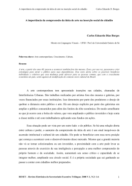 Artigo 1 - Carlos Borges - Universidade Estácio de Sá