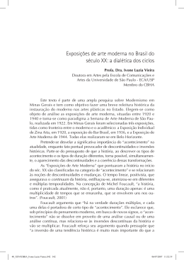 Exposi&ccedil;&otilde;es de arte moderna no Brasil do s&eacute;culo XX