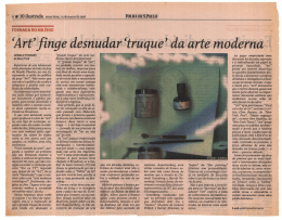 "Art" finge desnudar "truque" da arte moderna