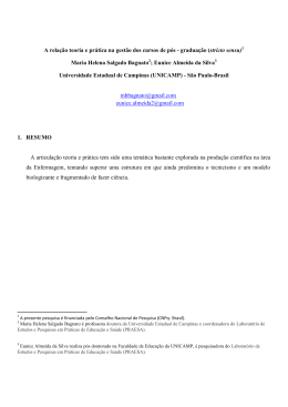 A rela&ccedil;&atilde;o teoria e pr&aacute;tica na gest&atilde;o dos cursos de p&oacute;s