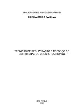 técnicas de recuperação e reforço de estruturas de concreto armado