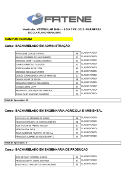 23/11/15 2&ordm; Processo Seletivo