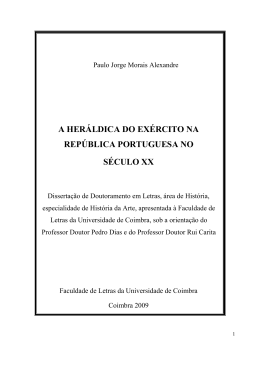 A Her&aacute;ldica do Ex&eacute;rcito na Rep&uacute;blica Portuguesa no