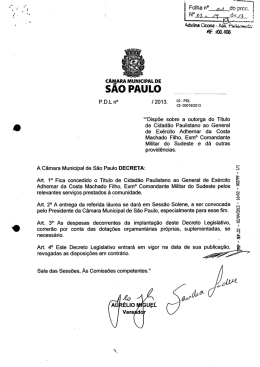 , Fülha ﬂ° QJ dg ppm, - Governo do Estado de São Paulo