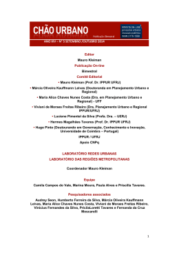 1 ANO XIV &ndash; N&deg; 5 SETEMBRO /OUTUBRO 2014 Editor Mauro