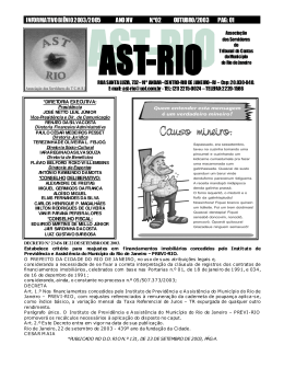 INFORMATIVO BI&Ecirc;NIO 2003/2005 ANO XIV N.&ordm;02 - AST-RIO