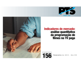 Indicadores de mercado: an&aacute;lise quantitativa da programa&ccedil;&atilde;o