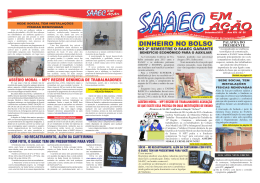 Boletim SAAEC em Ação - A Edição nº 56/2015 está disponível para