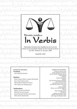 Edi&ccedil;&atilde;o 25 - Revista Jur&iacute;dica In Verbis