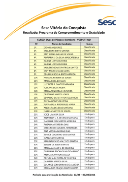 Resultado da Sele&ccedil;&atilde;o PCG - Curso de Valoriza&ccedil;&atilde;o Social