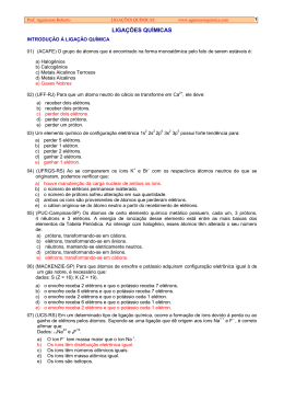 LIGA&Ccedil;&Otilde;ES QU&Iacute;MICAS