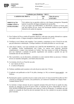 Prova 2013.2 &ndash; Tipo 2A