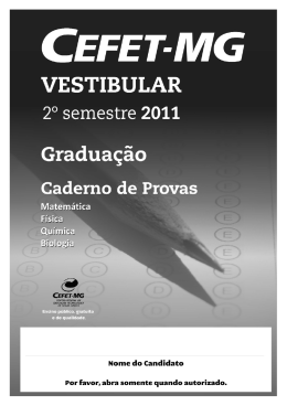Prova_Superior_Mat_Fis_Bio_Qui_2011_2 - Copeve - Cefet-MG