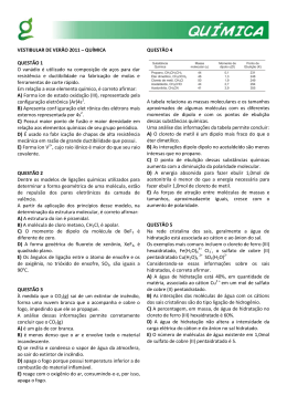VESTIBULAR DE VERÃO 2011