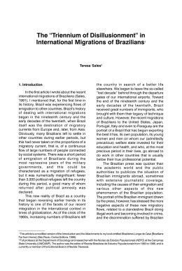 in International Migrations of Brazilians1 - Abep