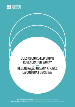 does culture-led urban regeneration work?