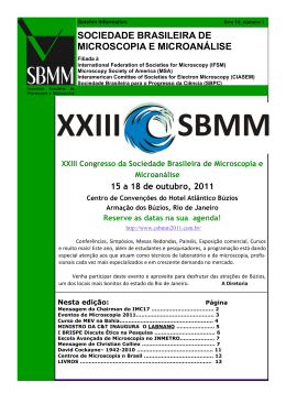 Boletim Informativo SBMM 2011