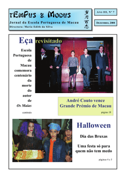 Halloween - Escola Portuguesa de Macau