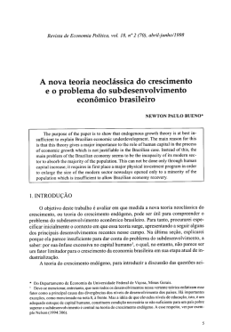 e o problema do subdesenvolvimento