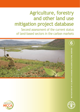 6 Agriculture, forestry and other land use mitigation project database