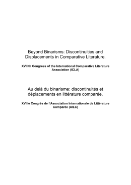 Discontinuities and Displacements in Comparative