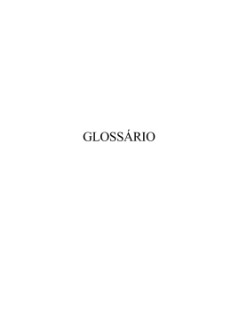 Glossario - Coleção Normativa de Telecomunicações