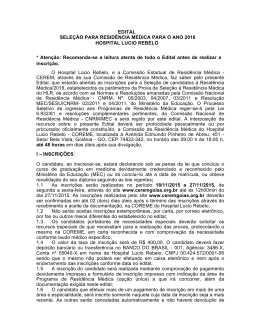 Edital - Comiss&atilde;o Estadual de Resid&ecirc;ncia M&eacute;dica em Goi&aacute;s